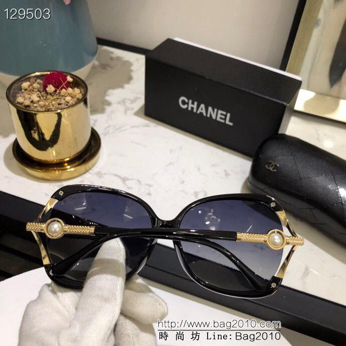 CHANEL香奈兒 官方同款 新款大框偏光墨鏡 經典珍珠款 寶麗來超清 偏光太陽鏡 311  lly1470